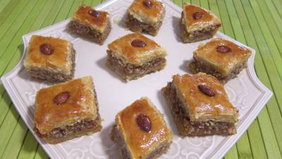 petits fours sucrés : Assiettes de baklavas