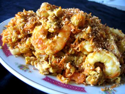 Nouvel an chinois : Assiette de crevettes à la chinoise