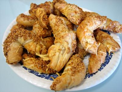 Chandeleur : Croissants à l'emmental et graines de sésame