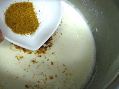 Crumble aux haricots verts et sa crème d'ail - 8.3