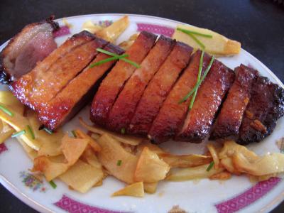 pousse de bambou : Plat du canard laqué au miel
