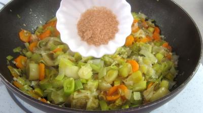 Blancs de poireaux à la chinoise et ses crêpes - 7.1