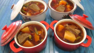 Cuisine diététique : Petite marmite d'autruche en bouillon