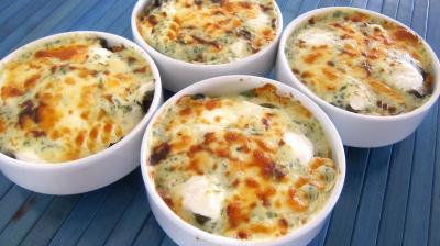 gratin de légumes : Petit gratin de navets et carottes gratinés au chèvre frais