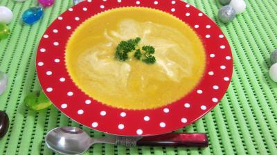 Recette Assiette de bouillie aux carottes et aux oranges