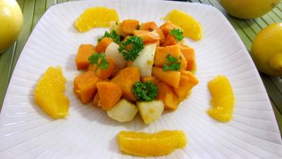 Noël : Assiette de patates douces façon américaine