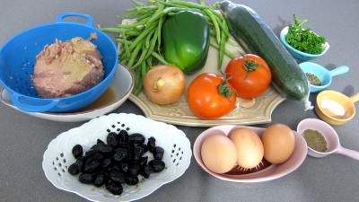 Ingrédients pour la recette : Salade niçoise