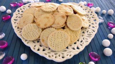 Recettes sans oeufs : assiette de crackers