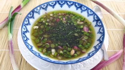 sauce pour crudités : Vinaigrette en coupelle