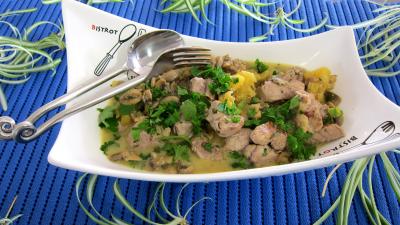 Recette Plat de filets mignon de porc ananas et crème de coco