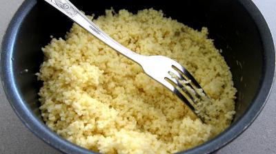Couscous, légumes, fines herbes et gambas - 4.3