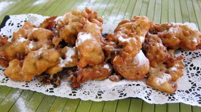 Recette Assiette de beignets de fleurs d'acacia