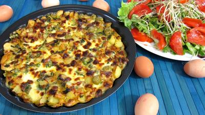Frittata aux pommes de terre et petits pois - 9.2