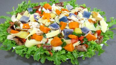 Recette Assiette de salade de pommes de terre bleue d'Artois ou Valfi