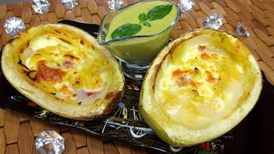 Image : Courgette spaghettis en gratin
