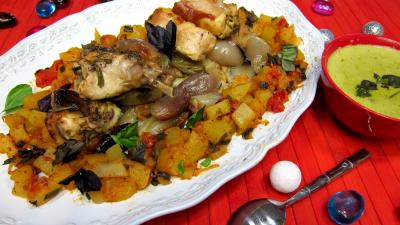 Image : recette Lapin rôti aux échalotes
