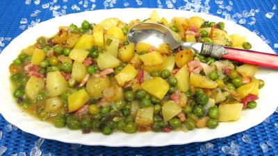 Légumes : Plat de pommes de terre à la sauce blanche