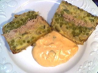 Poissons : Assiette de terrine de légumes au thon