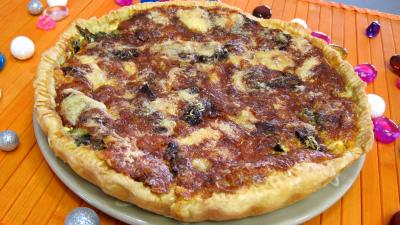 Image : Tarte à la citrouille et aux bettes