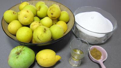 Ingrédients pour la recette : Confiture de nashis à l'anis