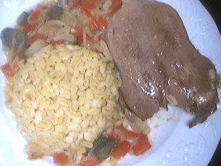 blé : Assiette de langue de oeuf aux ooignons