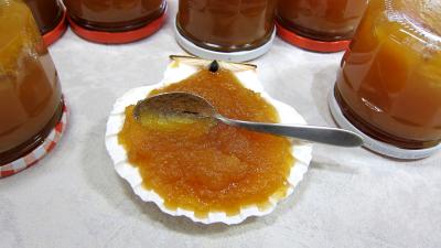 Recettes sans sel : Coupelle de compote de pommes aux raisins secs