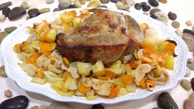 Légumes : Assiette de cul de veau à la Montsoreau
