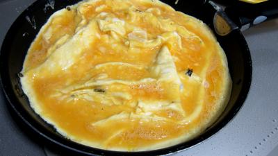 Omelette au chèvre et pissenlits - 6.2