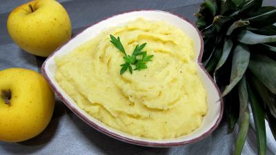 Image : Saladier de purée à l'ananas