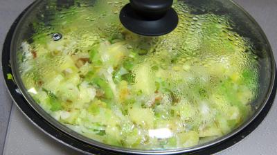 Brandade de gambas aux poireaux - 6.4