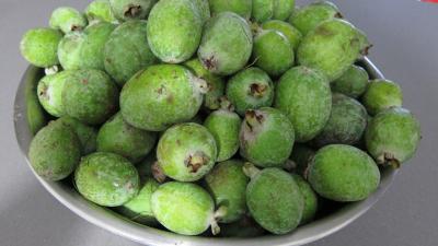 Photo : Coupe d'un feijoa