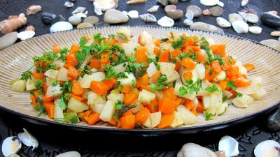 Légumes : Plat de navets beurre et jus de volaille