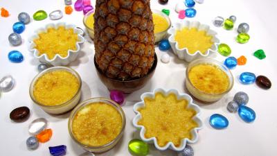 Recette Ramequins de flans à l'ananas