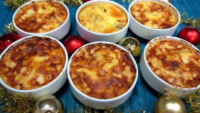 Pour débutants : Cassolette de polenta aux fromages de chèvre