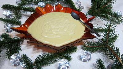 Cuisson à la casserole : Coupe de crème pâtissière au beurre