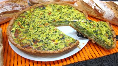 entrée à base de fromage : Tarte aux blettes sucrées, salées
