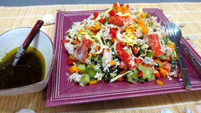 Entrées & salades : Plat de poireaux en salade
