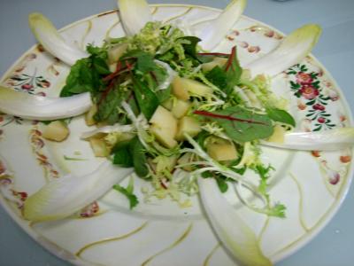 Salade aux restes de pommes de terre vapeur et chèvre - 5.1