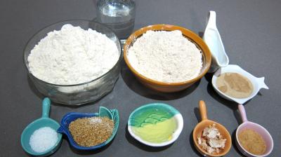 Ingrédients pour la recette : Pain complet au sésame