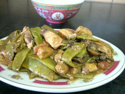 Recette Espadon aux haricots mange-tout façon chinoise