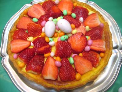 Tarte de Pâques aux fraises et à la brousse - 9.2