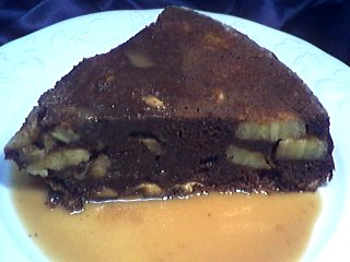 Image : recette Gâteau au chocolat et aux bananes