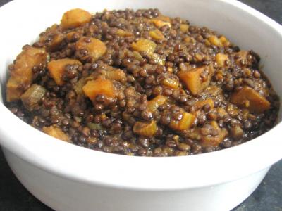 Recette Lentilles à la tomate à la marocaine