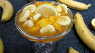 Cuisine diététique : Coupe de salade de bananes et de mangue