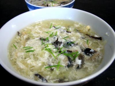 Recette Soupe de poulet aux champignons à la chinoise