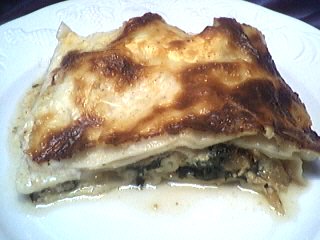 épinard : Assiette de lasagnes aux épinards