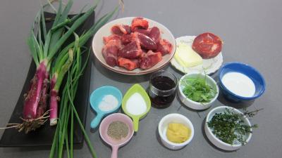 Ingrédients pour la recette : Coeurs de canard au marsala