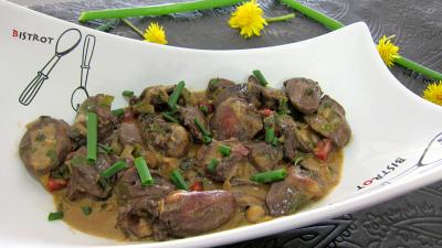 Recette Coeurs de canard au marsala