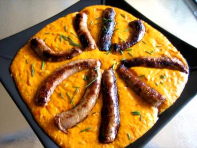 crème allégée : Plat de purée de poivrons rouges