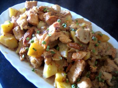 Image : recette Dinde au cidre parfumée aux cèpes